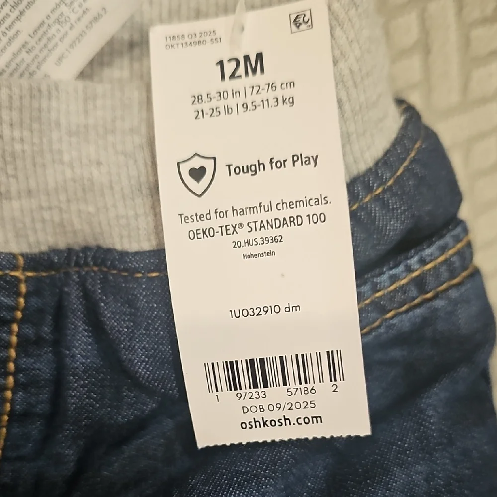 OshKosh B'gosh Navy and Gray Kids Jeans